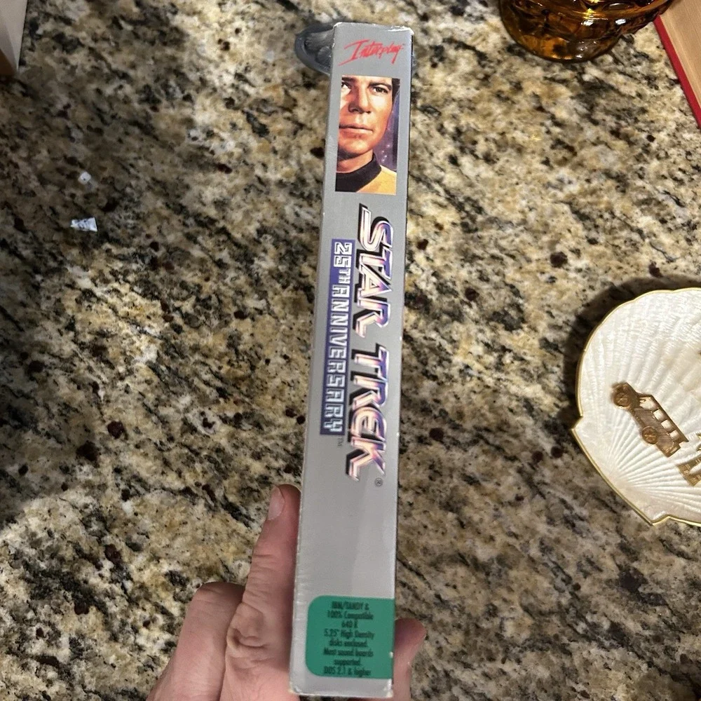 Star Trek 25th Anniversary IBM PC Big Box Game 1991‎ Interplay 5 Disk Complete